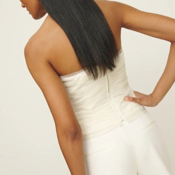 NWT Reformation Beau Top - Ivory, Size 2 - Picture 2 of 7